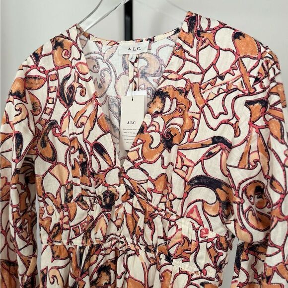 ⭕️ A.L.C Salina Linen Mini Dress US6 Medium - Picture 5 of 10